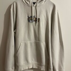 H&M Cream Hoodie with Tom and Jerry Design